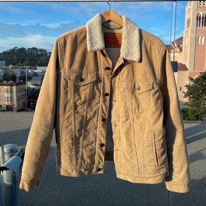 Levi Strauss Corduroy Sherpa Trucker Jacket - Men's M